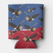 Eagle Bird USA Patriotic American Flag Blikjeskoeler (Voorkant)