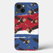Eagle Bird USA Patriotic American Flag Case-Mate iPhone Case (Achterkant)