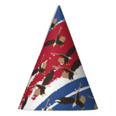 Eagle Bird USA Patriotic American Flag Feesthoedjes (Links)