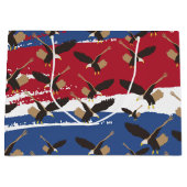 Eagle Bird USA Patriotic American Flag Groot Cadeauzakje (Voorkant)