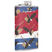 Eagle Bird USA Patriotic American Flag Heupfles (Rechts)