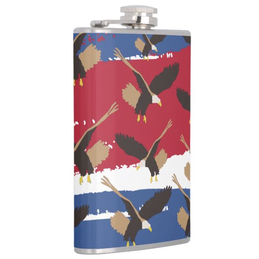 Eagle Bird USA Patriotic American Flag Heupfles (Rechts)