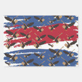 Eagle Bird USA Patriotic American Flag Inpakpapier Vel (Voorkant 2)
