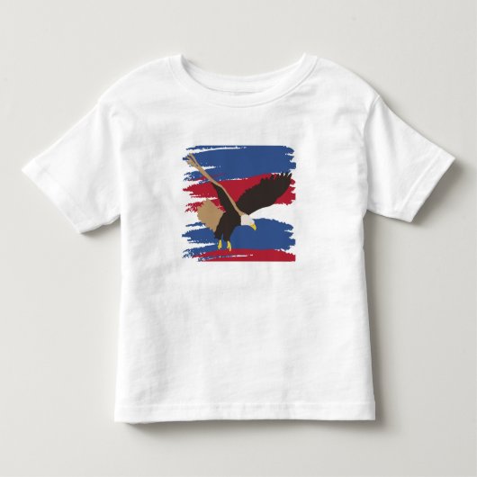Eagle Bird USA Patriotic American Flag Kinder Shirts (Voorkant)