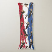 Eagle Bird USA Patriotic American Flag Lichaamskussen (Voorkant Verticaal)