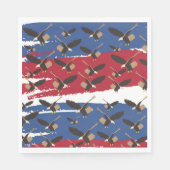 Eagle Bird USA Patriotic American Flag Servet (Voorkant)