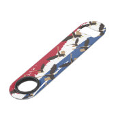 Eagle Bird USA Patriotic American Flag Speed Flessenopener (Voorkant Gekanteld)