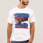 Eagle Bird USA Patriotic American Flag T-shirt (Voorkant)