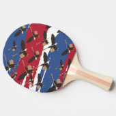Eagle Bird USA Patriotic American Flag Tafeltennisbatje (Zijkant)