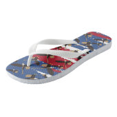 Eagle Bird USA Patriotic American Flag Teenslippers (Schuin)