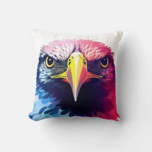 Eagle Bird Wild Natuur Dier Kleur Art Schilderij Kussen
