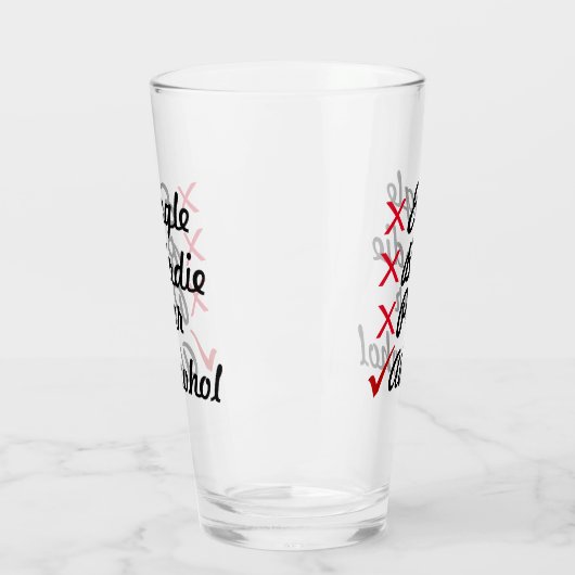Eagle Birdie Par Alcohol Humor Glas (Links)