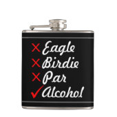 Eagle Birdie Par Alcohol Humor Heupfles (Voorkant)
