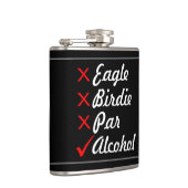 Eagle Birdie Par Alcohol Humor Heupfles (Rechts)