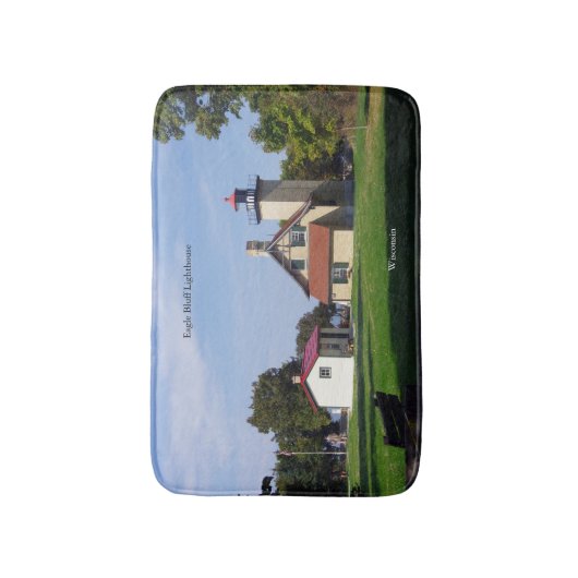 Eagle Bluff Lighthouse 2025 bathmat Badmat (Voorkant Verticaal)