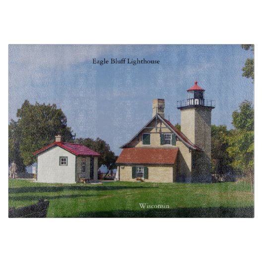 Eagle Bluff Lighthouse 2025 cuttng board Snijplank (Voorkant)