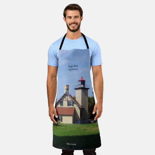 Eagle Bluff Lighthouse apron Schort (Gedragen)