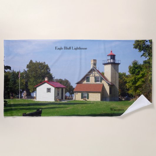 Eagle Bluff Lighthouse badhanddoek (Voorkant)