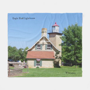 Eagle Bluff Lighthouse blanket Fleece Deken