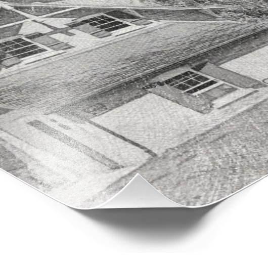 Eagle Bluff Lighthouse - Deuren County - Pencil Dr Foto Afdruk (Hoek)