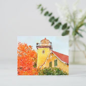 Eagle Bluff Lighthouse, door County, Wisconsin Briefkaart (Staand voorkant)