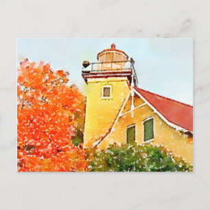 Eagle Bluff Lighthouse, door County, Wisconsin Briefkaart