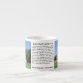 Eagle Bluff Lighthouse history espresso mok (Voorkant)