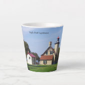 Eagle Bluff Lighthouse latte mug Latte Mok (Voorkant)