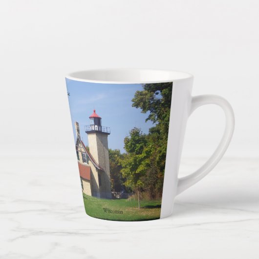 Eagle Bluff Lighthouse latte mug Mok (Rechts)