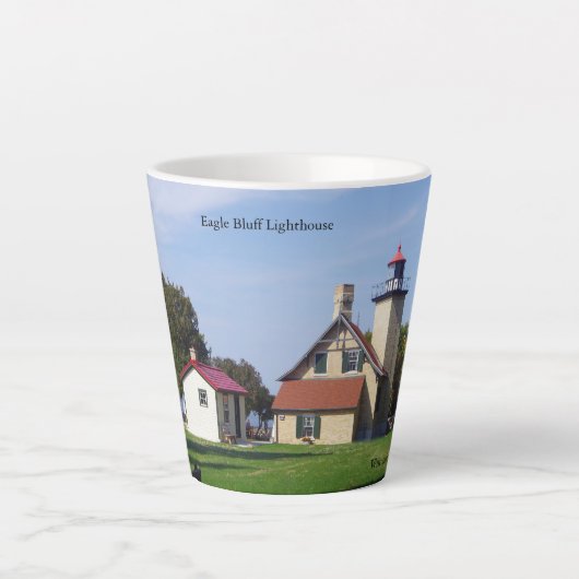 Eagle Bluff Lighthouse latte mug Mok (Voorkant)