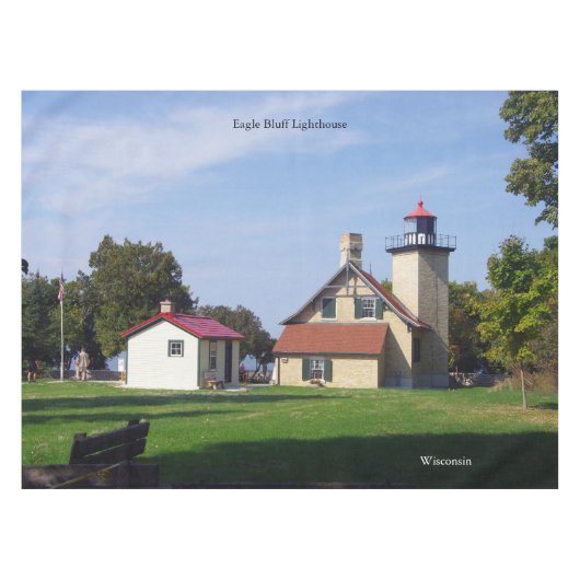 Eagle Bluff Lighthouse tafelkleed (Voorkant (Horizontaal))