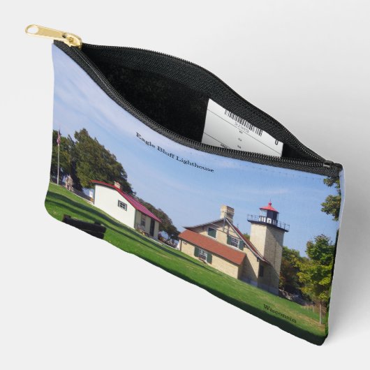 Eagle Bluff Lighthouse zipper bag Etui (Open)