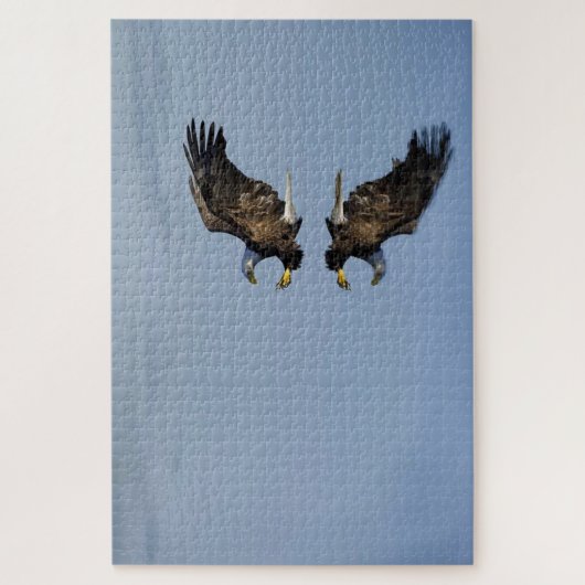Eagle boven water legpuzzel (Verticaal)
