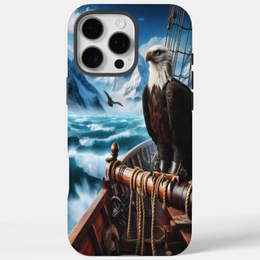 Eagle Bovenop een schip in het Noordpoolgebied Case-Mate iPhone Case (Achterkant)