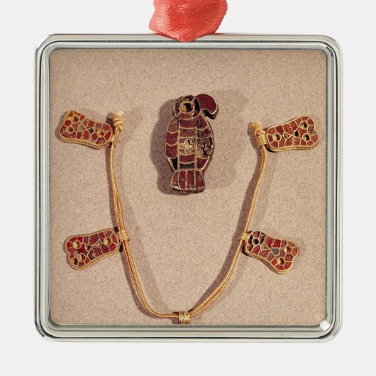 Eagle broche en ketting metalen ornament (Voorkant)