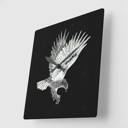 Eagle by Night  Vierkante Klok (Hoek)