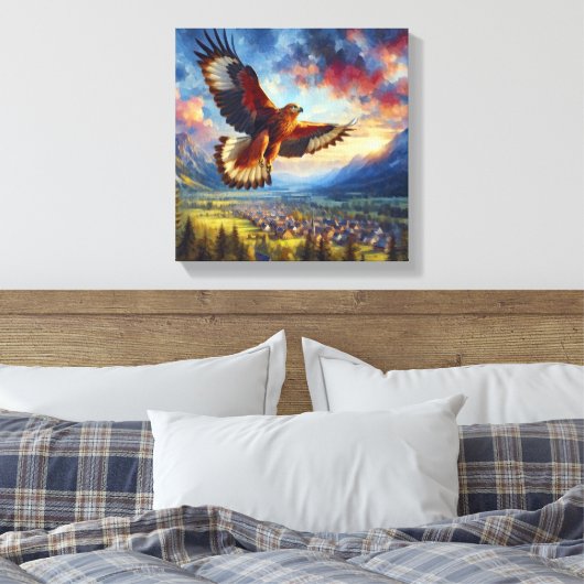 Eagle Canvas Afdruk (Insitu (Slaapkamer))