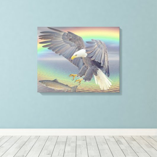 Eagle Canvas Afdruk (Insitu (Houten vloer))