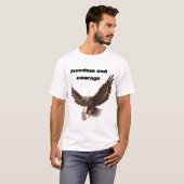 Eagle Carrying Bunny – Inspirational Freedom Desig T-shirt (Voorkant volledig)