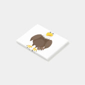 Eagle cartoon post-it® notes (Schuin)