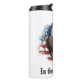 *~* Eagle Christelijk Patriottisch Gouden Kruis AP Thermosbeker (Gedraaid links)