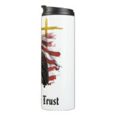 *~* Eagle Christelijk Patriottisch Gouden Kruis AP Thermosbeker (Geroteerd rechts)