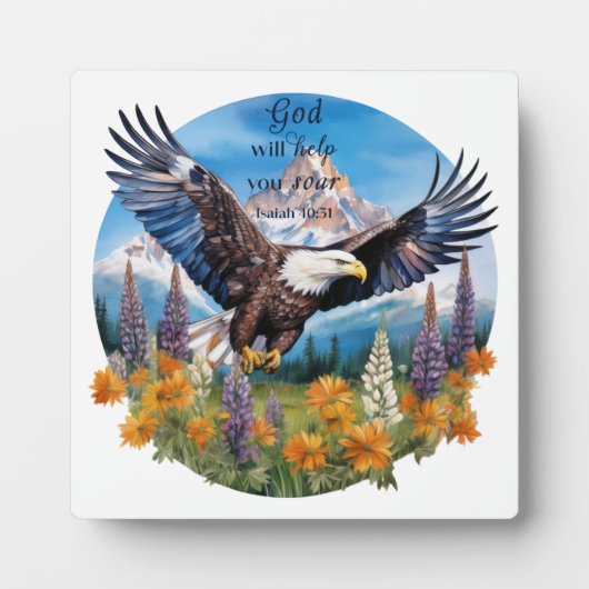 Eagle Christelijk Plaque Fotoplaat (Voorkant)