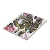 Eagle & Chrysanthemum-tattoo Tegeltje (Zijkant)