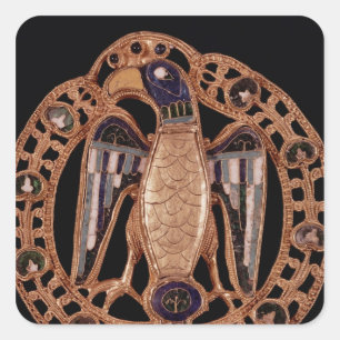Eagle clasp from Gisela, Wife of Emperor Conrad Vierkante Sticker