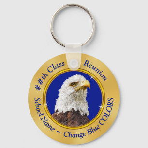 Eagle Class Reünie Geschenken met UW TEKST of LOGO Sleutelhanger