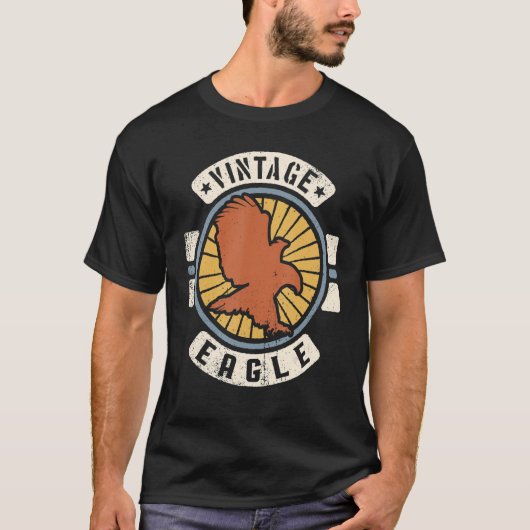 Eagle Classic Retro 60s 70s Animal T-shirt (Voorkant)