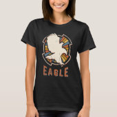 Eagle  Classic Retro Animal Love T-shirt (Voorkant)