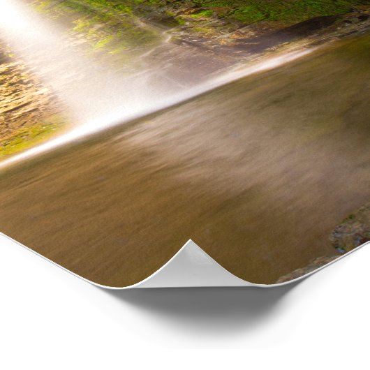 Eagle Cliff Herfsten, Havana Glen, New York Poster (Hoek)