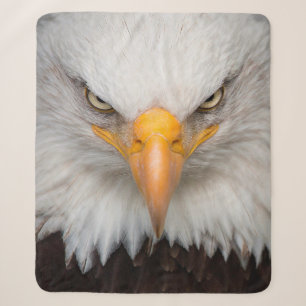 Eagle Closeup Sherpa Deken